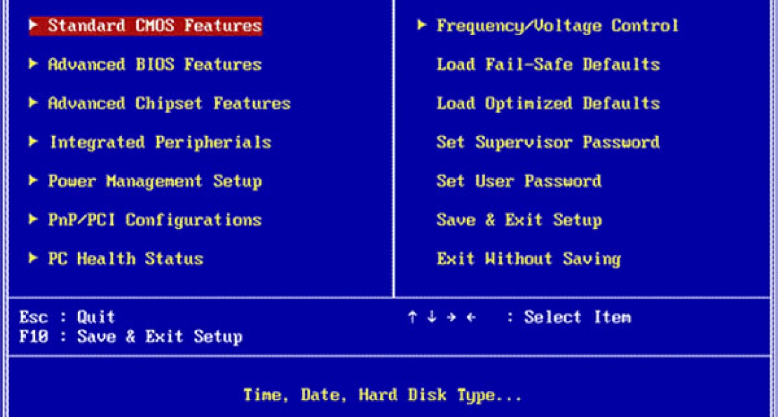 Touches d'accès au BIOS par constructeur